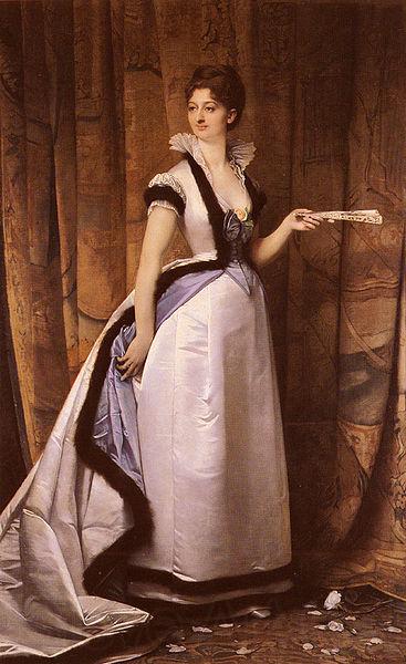 Louis Joseph Anthonissen Portrait of a Woman Spain oil painting art